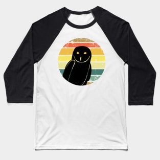 Snowy Owl Vintage Retro Sunset Baseball T-Shirt